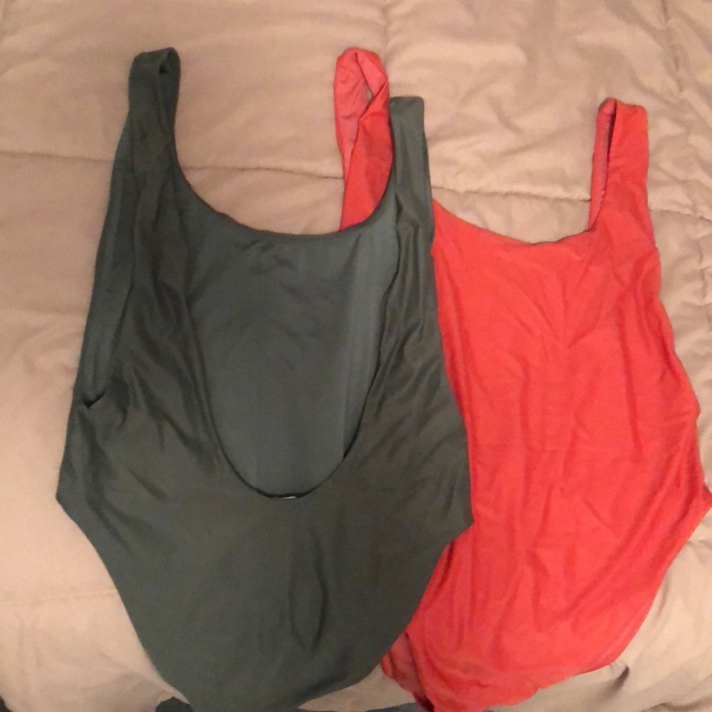 One piece swim suits!